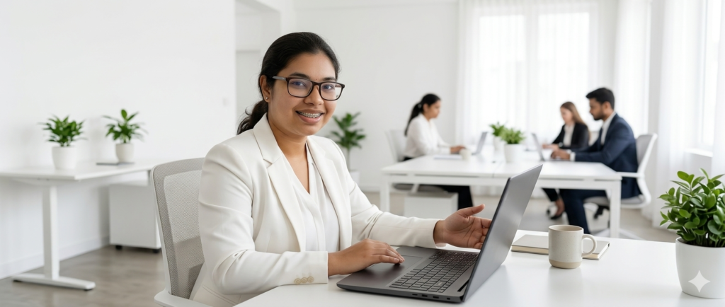 Digital marketing expert in Pathanamthitta working on a professional strategy at a modern office desk