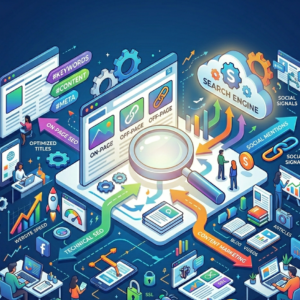 Professional SEO services in Pathanamthitta illustrating on-page, off-page, and technical search optimization strategies for local business growth